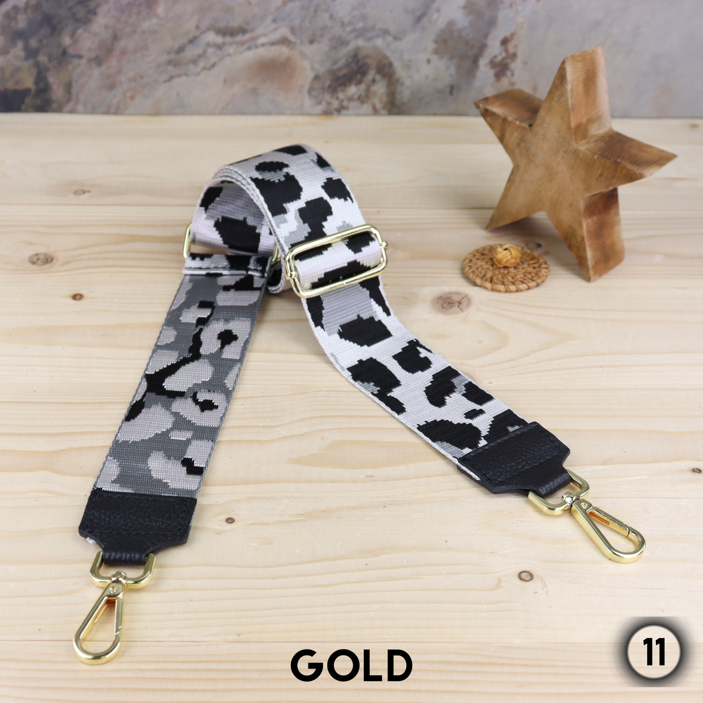 Schwarz Gold Gürtel