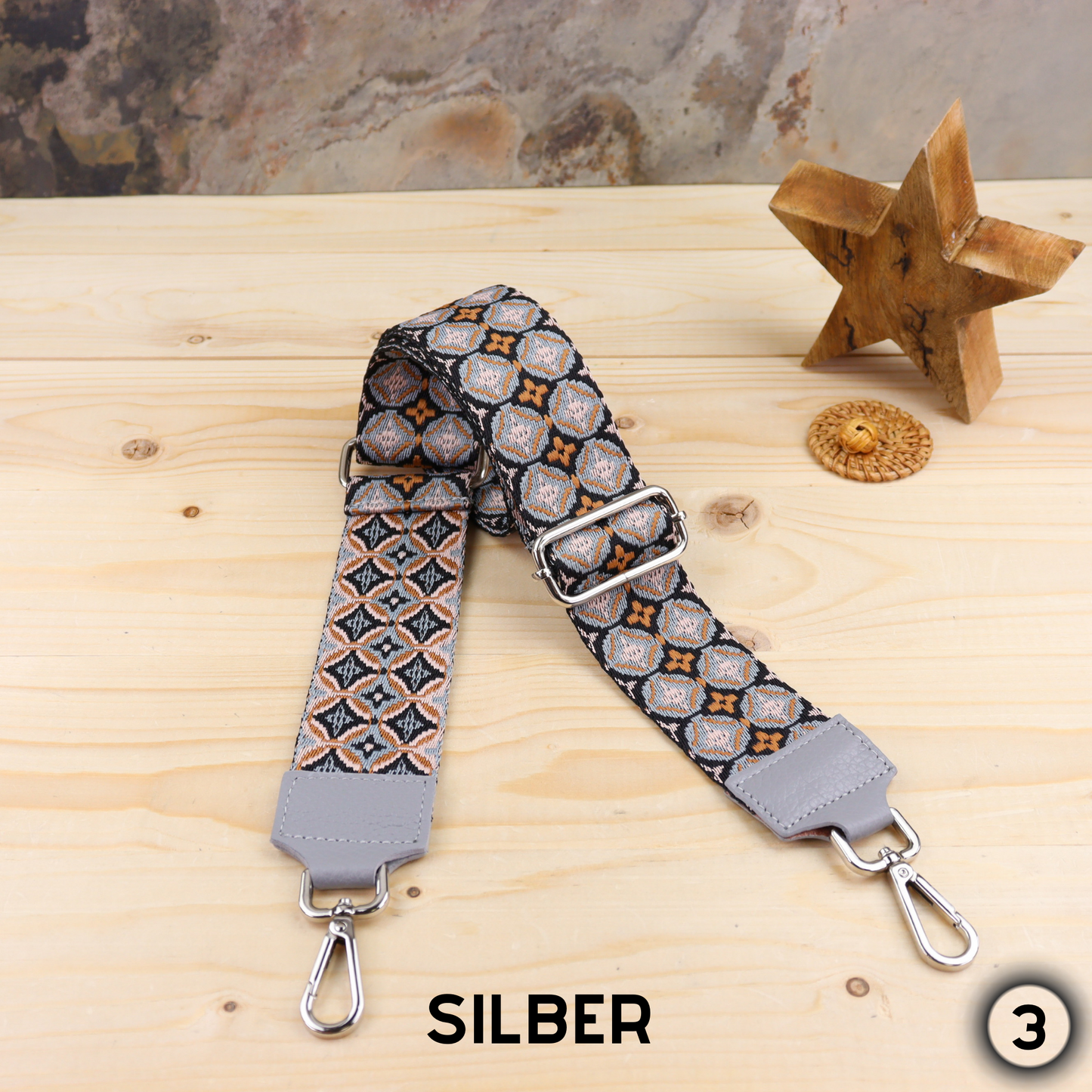 Grau Silber Gürtel