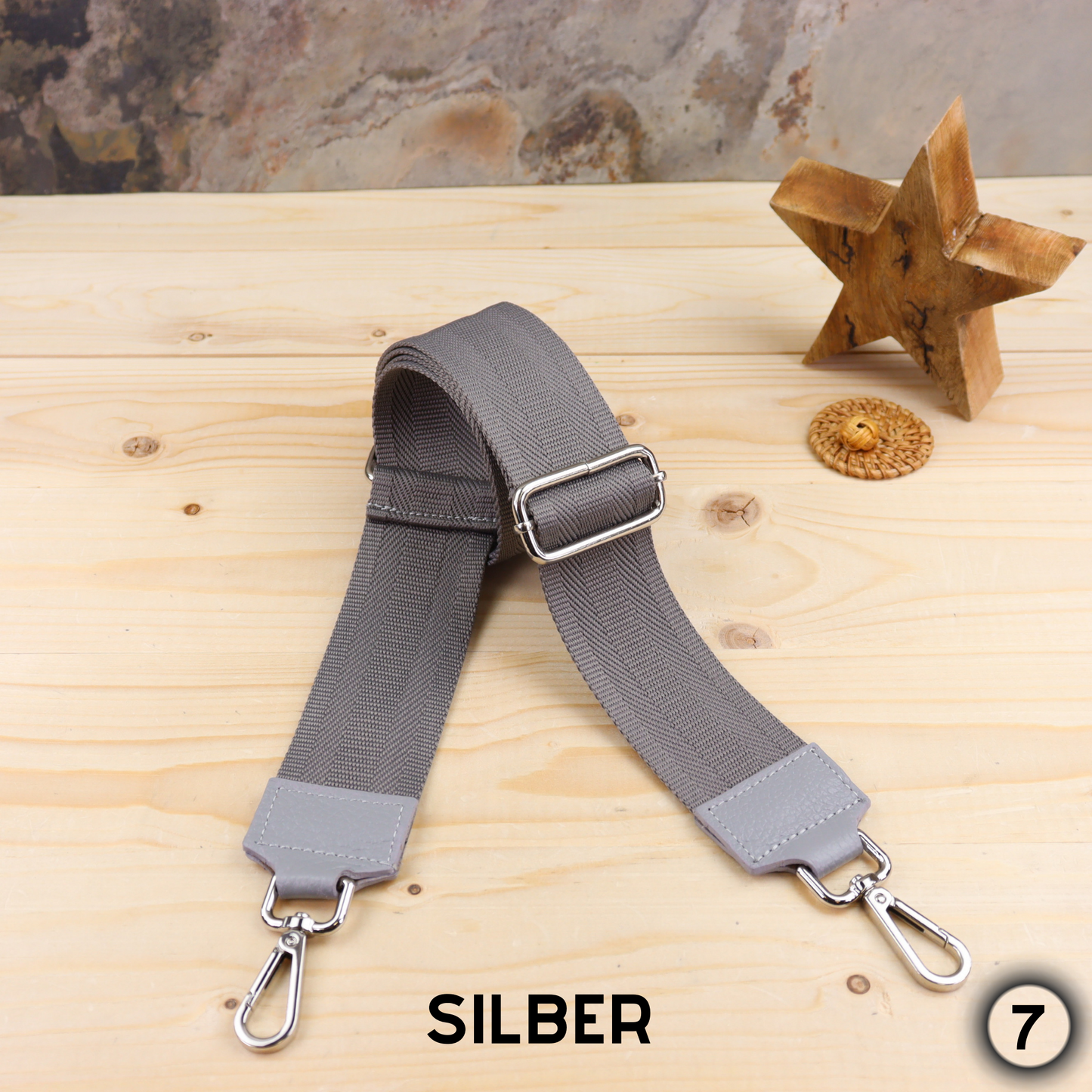 Grau Silber Gürtel