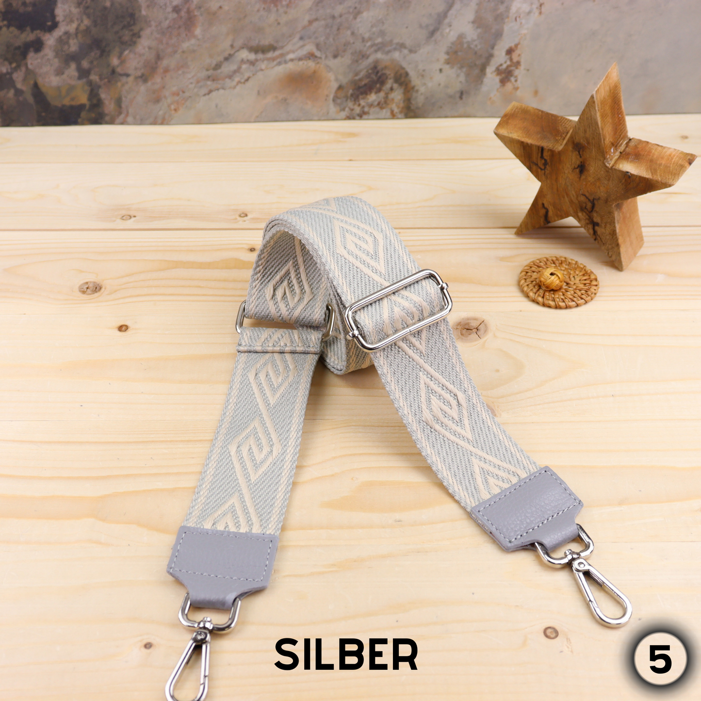 Grau Silber Gürtel