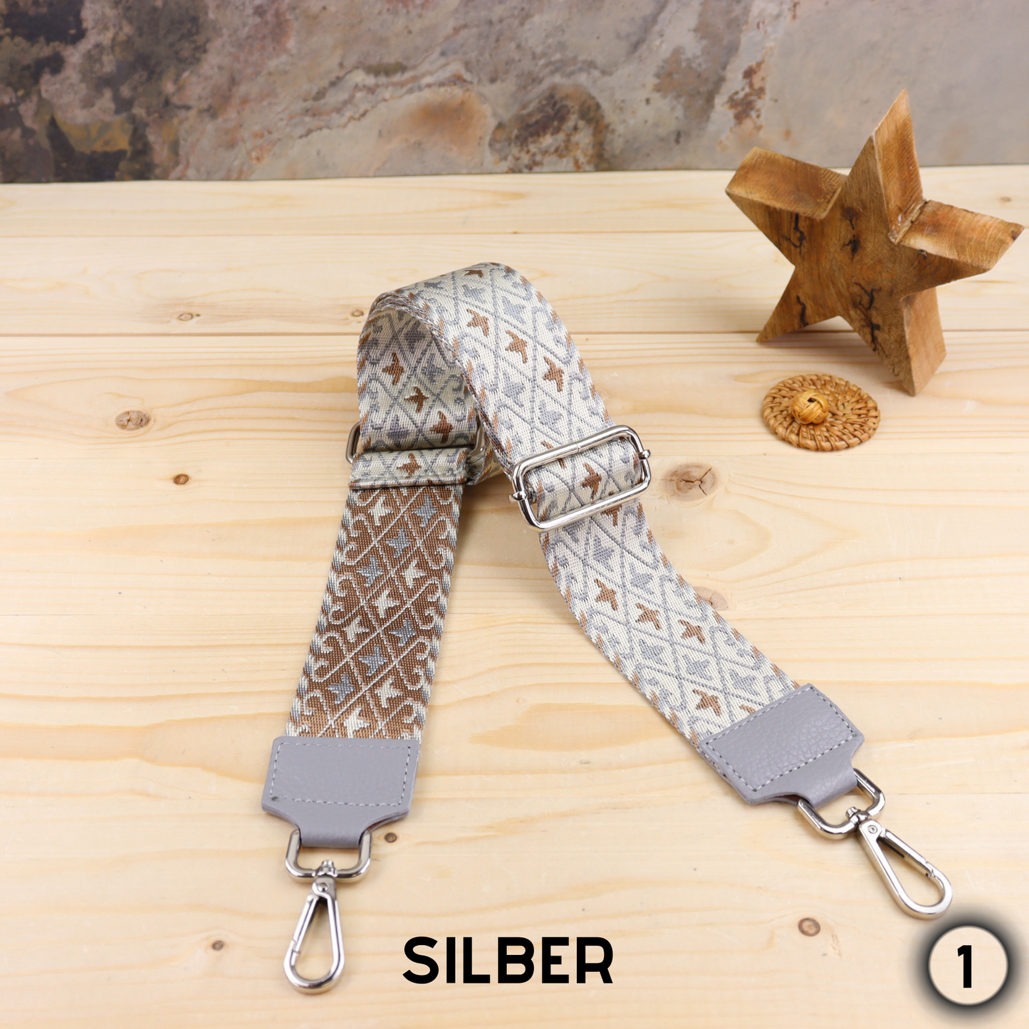Grau Silber Gürtel