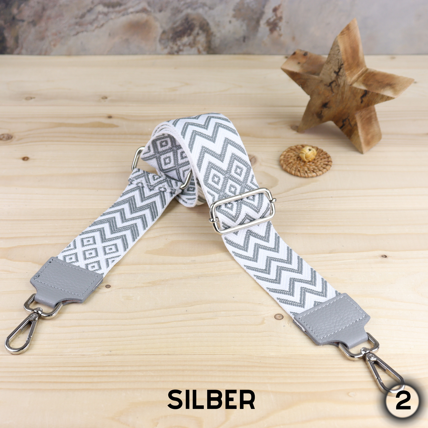 Grau Silber Gürtel